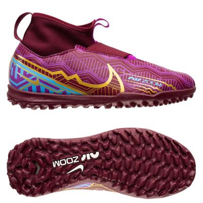 Nike Air Zoom Mercurial Superfly 9 Academy TF Mbappé Personal Edition - Rood/Goud Kinderen Nike Air Zoom Mercurial Superfly 9 Academy TF Mbappé Personal Edition - Rood/Goud Kinderen