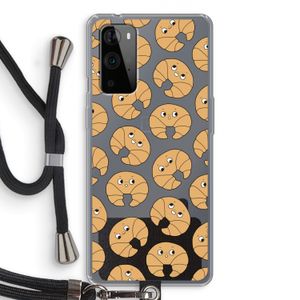 Croissant: OnePlus 9 Pro Transparant Hoesje met koord