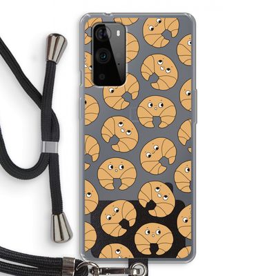 Croissant: OnePlus 9 Pro Transparant Hoesje met koord