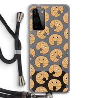 Croissant: OnePlus 9 Pro Transparant Hoesje met koord