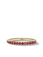 David Yurman bague en or 18ct Cable Collectibles serti de rubis - thumbnail