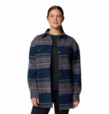 Columbia Calico Basin™ Shirt Dames Collegiate Navy M