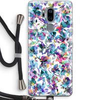 Hibiscus Flowers: LG G7 Thinq Transparant Hoesje met koord
