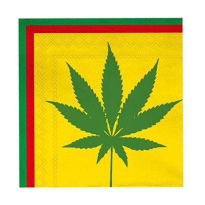 20x Wietplant servetten 33 cm