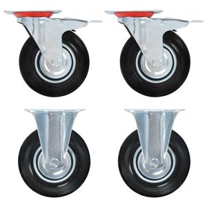 VidaXL Wielen 4 st 125 mm