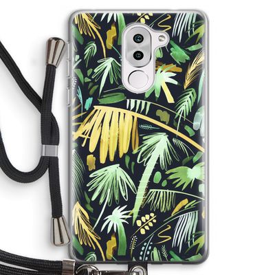 Tropical Palms Dark: Honor 6X Transparant Hoesje met koord