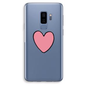 Hartje: Samsung Galaxy S9 Plus Transparant Hoesje