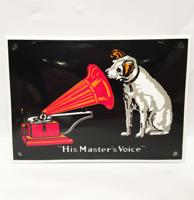His Master's Voice Emaille Bord His Master's Voice Emaille Bord