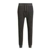 WE Fashion slim fit joggingbroek met all over print grey melange - thumbnail