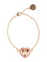 Versace Kids bracelet à pendentif cœur - Rose Versace Kids bracelet à pendentif cœur - Rose