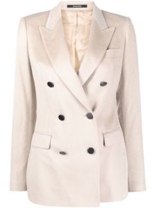 Tagliatore double-breasted cashmere blazer - Tons neutres