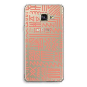 Marrakech Pink: Samsung A3 (2017) Transparant Hoesje
