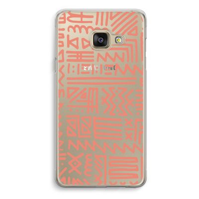 Marrakech Pink: Samsung A3 (2017) Transparant Hoesje