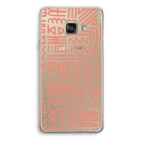 Marrakech Pink: Samsung A3 (2017) Transparant Hoesje