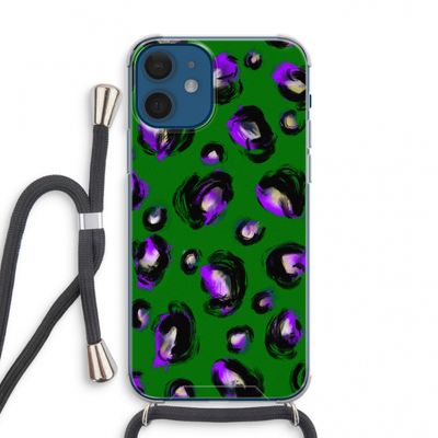 Green Cheetah: iPhone 12 mini Transparant Hoesje met koord