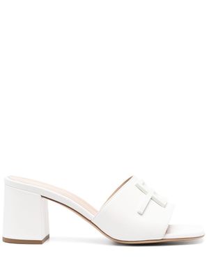 Baldinini mules à bout ouvert - Blanc