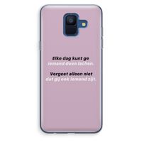 gij zijt ook iemand: Samsung Galaxy A6 (2018) Transparant Hoesje