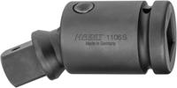 HAZET Krachtscharnierstuk 1106S · 1 inch (25 mm) vierkant hol · 1 inch (25 mm) vierkant massief · Lengte: 125 mm