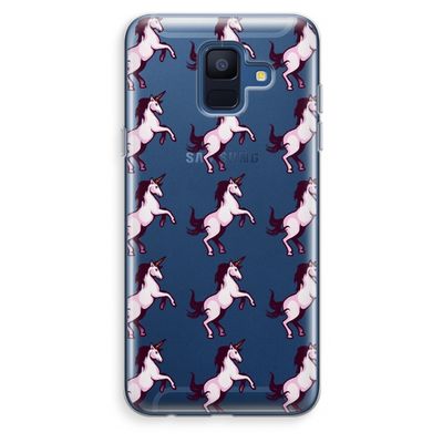 Musketon Unicorn: Samsung Galaxy A6 (2018) Transparant Hoesje