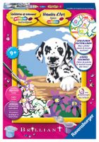 Ravensburger schilderen op nummer dalmatiër puppy