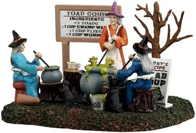Lemax the cooking coven tafereel Spooky Town 2025