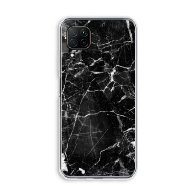 Zwart Marmer 2: Huawei P40 Lite Transparant Hoesje