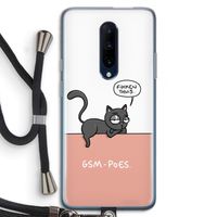 GSM poes: OnePlus 7 Pro Transparant Hoesje met koord GSM poes: OnePlus 7 Pro Transparant Hoesje met koord