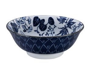 Japanse porseleinen noodlekom - Tokyo Design Studio - Flora Japonica - 1000ml - 20.3 x 8cm
