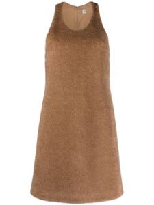 TOTEME robe courte en maille - Marron