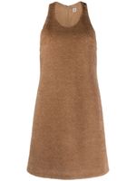 TOTEME robe courte en maille - Marron