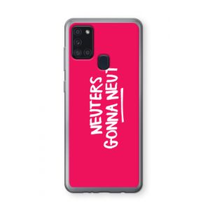 Neuters (roze): Samsung Galaxy A21s Transparant Hoesje