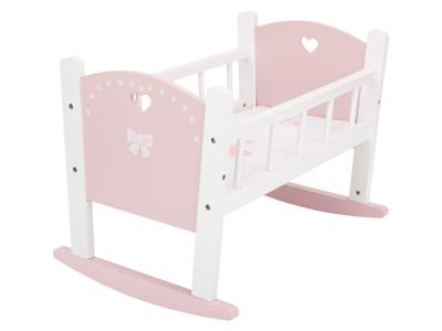 lupilu Houten speelgoed poppenwieg of -wagen (Poppenwiegje)