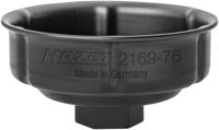 HAZET Oliefitersleutel 2169-76 · 1/2 inch (12,5 mm) vierkant hol · Ribbelprofiel · SW 76 mm