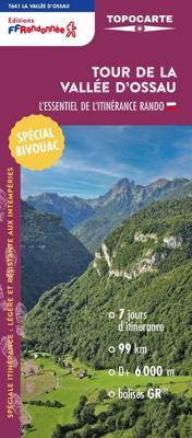 Wandelkaart Tour de la Vallée d'Ossau | FFRP