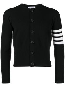 Thom Browne cardigan à détail 4 bandes signature - Noir