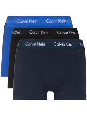 Calvin Klein Underwear lot de trois boxers à logo imprimé - Bleu