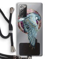 Golden Falcon: Samsung Galaxy Note 20 / Note 20 5G Transparant Hoesje met koord