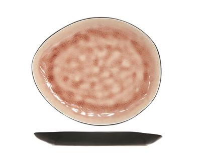 Cosy & Trendy Ontbijtborden / Dessertborden Organic - Laguna Old Rose - 20 x 16 cm - 4 Stuks