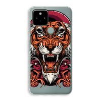 Tiger and Rattlesnakes: Google Pixel 5 Transparant Hoesje