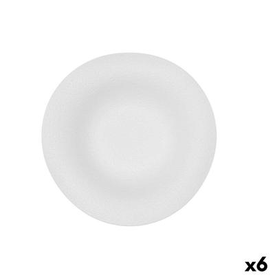 Pastabord Bidasoa Fosil Wit Keramisch 21,9 x 21,3 x 6,8 cm (6 Stuks)
