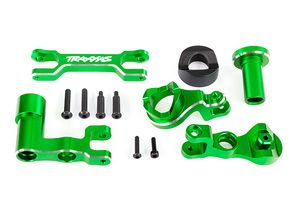 Traxxas - Steering bellcranks (left & right)/ draglink (6061-T6 aluminum, green-anodized) (fits XRT) (TRX-7843-GRN)