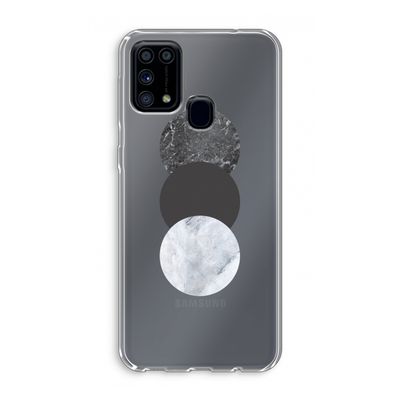 Marmeren cirkels: Samsung Galaxy M31 Transparant Hoesje