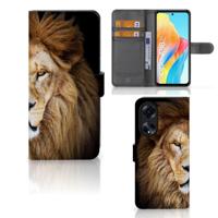 OPPO A98 5G | Telefoonhoesje | Met pasjeshouder | Leeuw