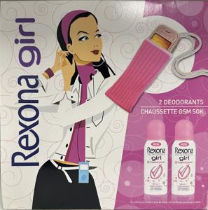 Rexona REXONA Girl giftset (2x 150ml deospray Tropical Power + Telefoontasje )