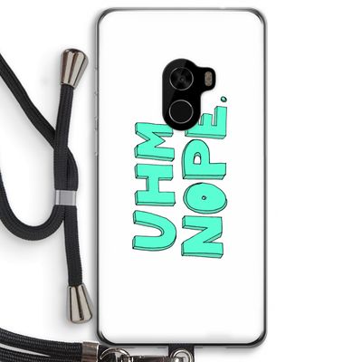 UHM, NOPE.: Xiaomi Mi Mix 2 Transparant Hoesje met koord