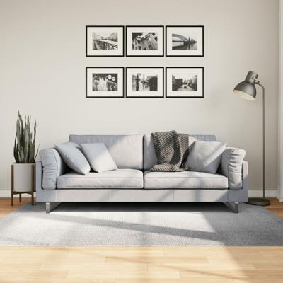 VidaXL Vloerkleed iza laagpolig scandinavisch 140x200 cm grijs
