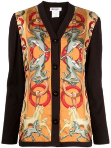 Céline Pre-Owned cardigan à imprimé graphique pre-owned - Multicolore