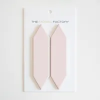 The Mosaic Factory Paris Mozaiek Tegel Picket- Roze Porselein Geglazuurd 255x315 mm
