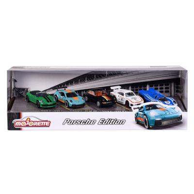 Majorette porsche motorsport auto&apos;s giftpack, 5st.
