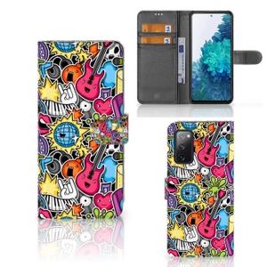 Samsung Galaxy S20 FE Wallet Case met Pasjes Punk Rock